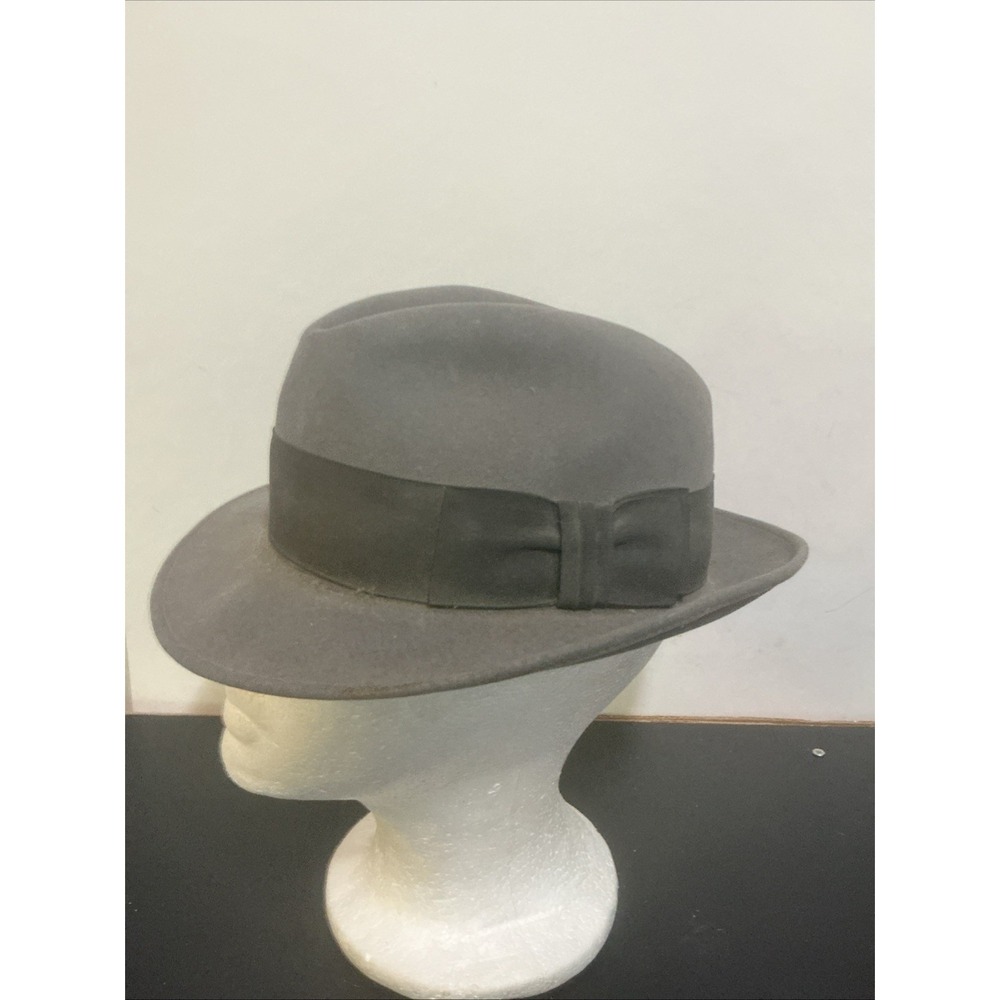 dobbs fedora hats for men Gray With Black Band Size 7